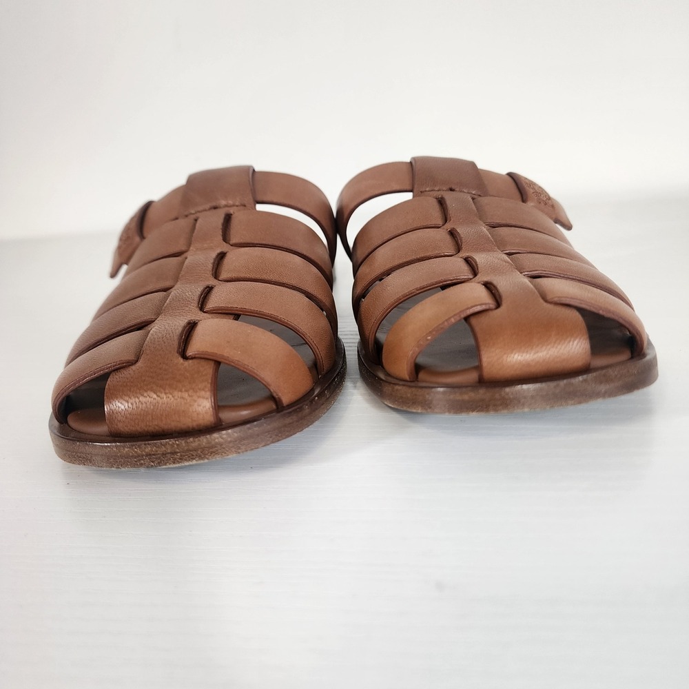 Church's Olivia Leather Fisherman Slide Sandals Brown EU 36.5 Italy summer‎ - Picture 3 of 13